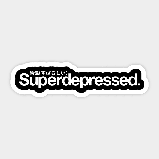 Superdepressed. Sticker by Konixa